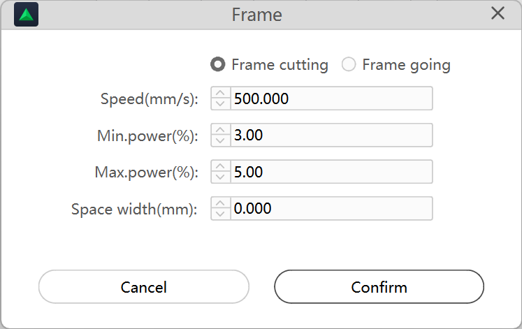 Frame Cutting Preview